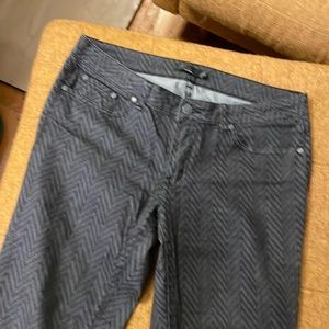 EUC Prana Kara jeans in chevron pattern